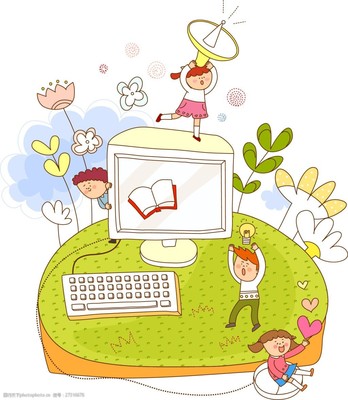 卡通兒童花卉電腦素材 點亮數字世界的創意花園